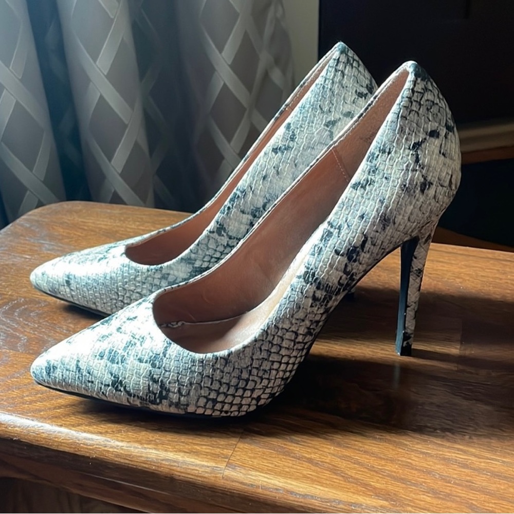 Charlotte Russe Faux Snakeskin Heels